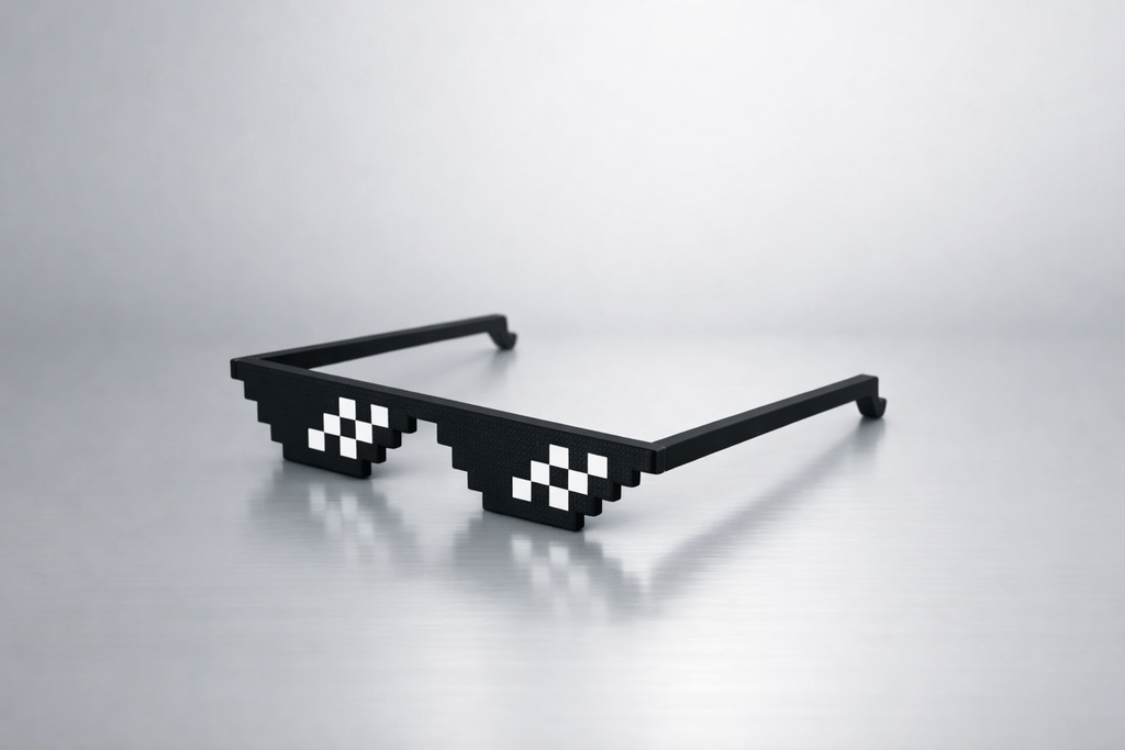 Minecraft Glasses (Not able to see through)